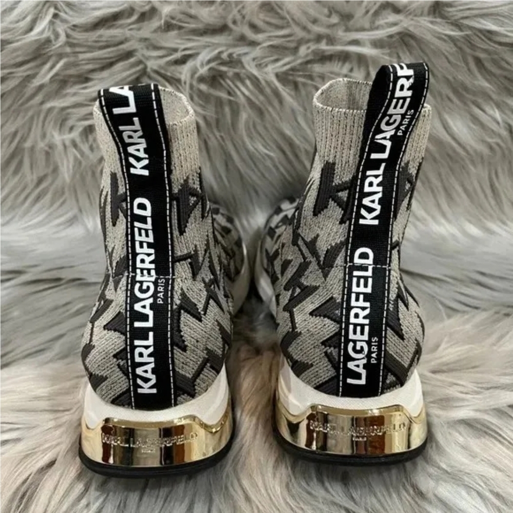 Karl lagerfeld KL Paris sock knit sneakers,Unisex.